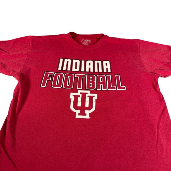 Vintage University Indiana Hoosiers Football NCAA Graphic T Shirt Men's M Champs - Picture 2 of 10